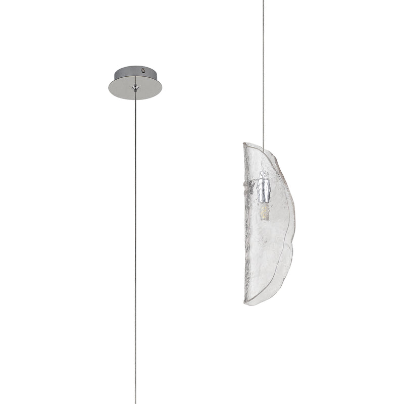 Load image into Gallery viewer, C-Lighting Zamicah Pendant 2m, 1 x G9, Polished Chrome/Clear Glass - 33175
