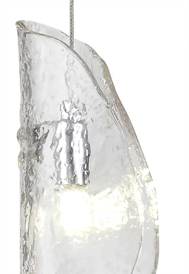 Load image into Gallery viewer, C-Lighting Zamicah Pendant 2m, 1 x G9, Polished Chrome/Clear Glass - 33175
