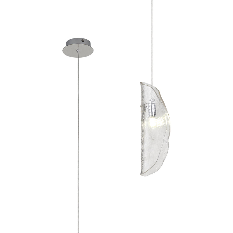 Load image into Gallery viewer, C-Lighting Zamicah Pendant 2m, 1 x G9, Polished Chrome/Clear Glass - 33175
