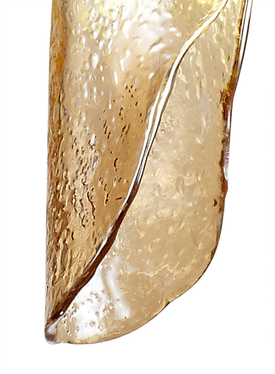 C-Lighting Zamicah Pendant 2m, 1 x G9, Polished Chrome/Amber Glass - 33176