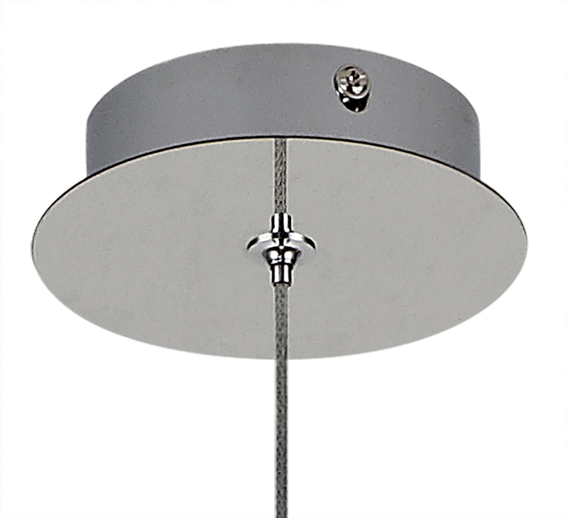 Load image into Gallery viewer, C-Lighting Zamicah Pendant 2m, 1 x G9, Polished Chrome/Amber Glass - 33176
