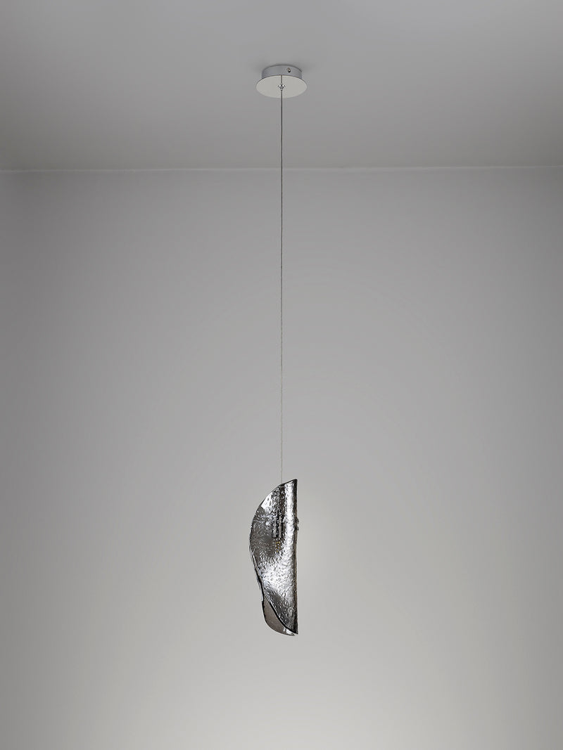 Load image into Gallery viewer, C-Lighting Zamicah Pendant 2m, 1 x G9, Polished Chrome/Smoked Glass - 33177
