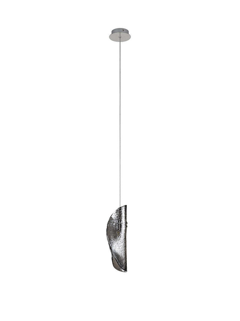 Load image into Gallery viewer, C-Lighting Zamicah Pendant 2m, 1 x G9, Polished Chrome/Smoked Glass - 33177
