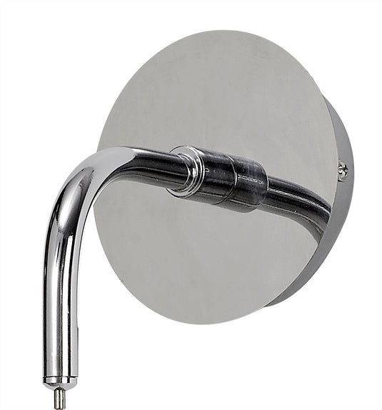 C-Lighting Zamicah Wall Light, 1 x G9, Polished Chrome/Amber Glass - 33180
