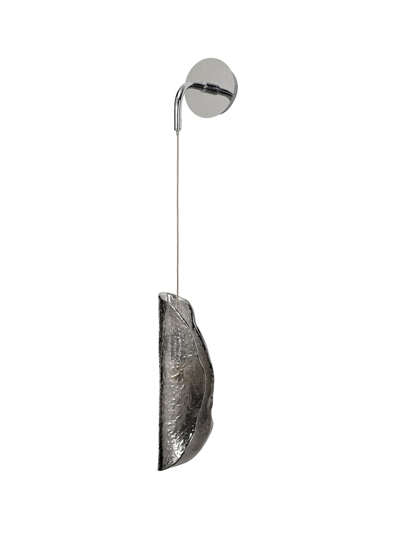 Load image into Gallery viewer, C-Lighting Zamicah Wall Light, 1 x G9, Polished Chrome/Smoked Glass - 33181
