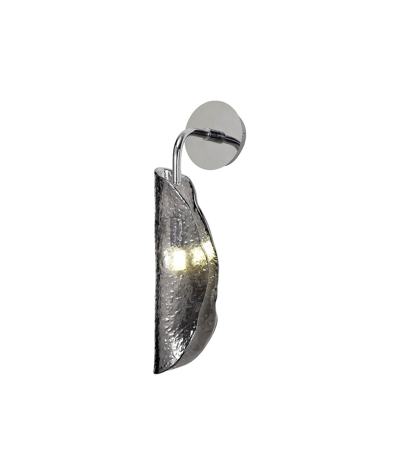 Load image into Gallery viewer, C-Lighting Zamicah Wall Light, 1 x G9, Polished Chrome/Smoked Glass - 33181
