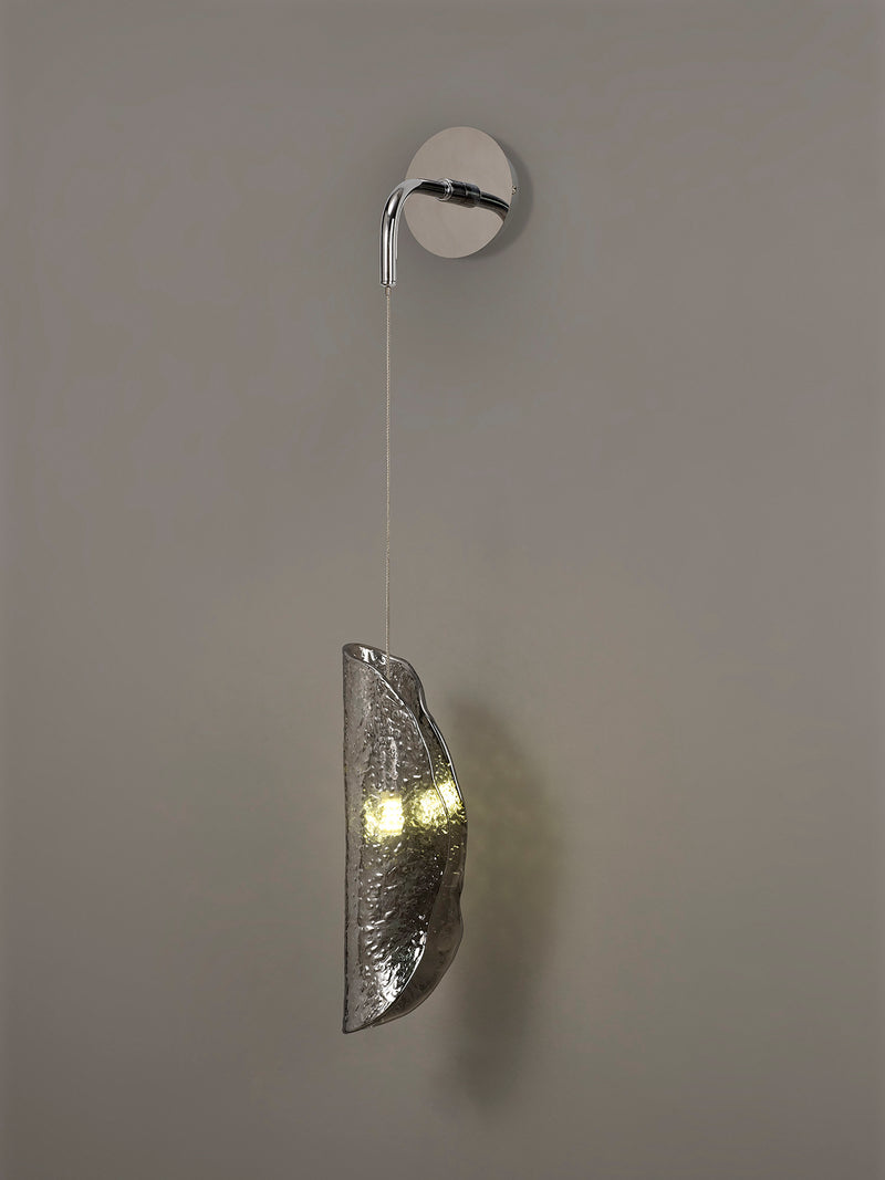 Load image into Gallery viewer, C-Lighting Zamicah Wall Light, 1 x G9, Polished Chrome/Smoked Glass - 33181
