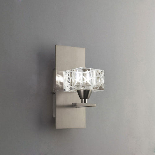Mantra M1446SN/S Zen Wall Lamp Switched 1 Light G9, Satin Nickel